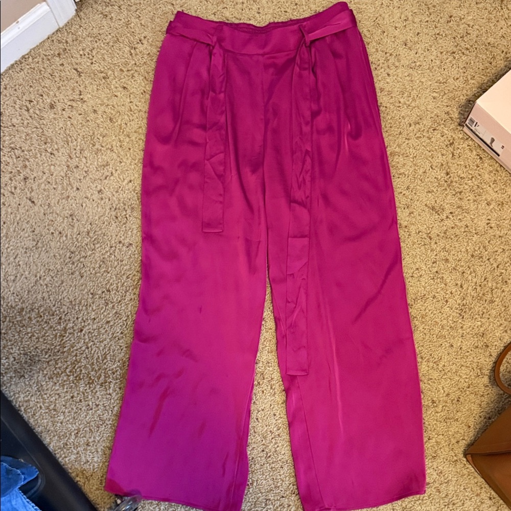 Maurices Magenta Wide Leg Pants - Picture 5 of 7